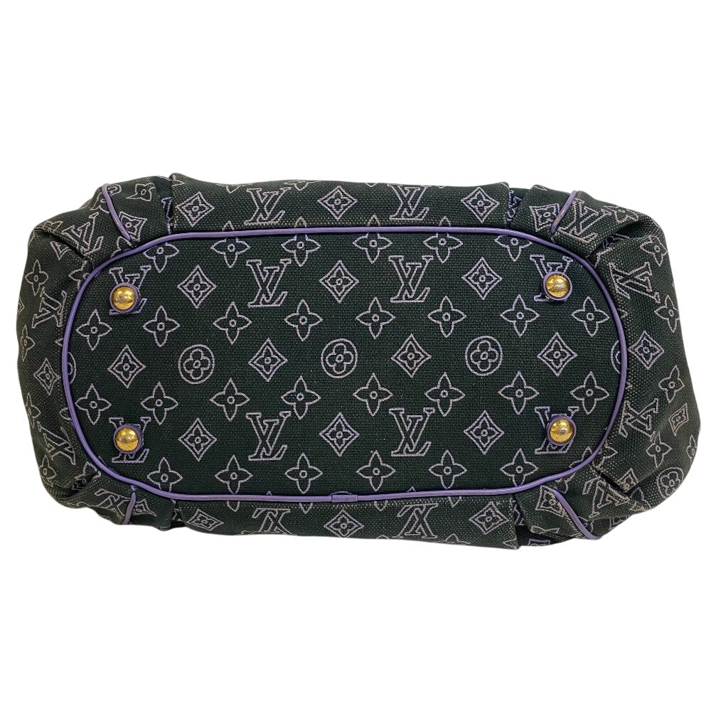 LOUIS VUITTON Tote Bag M95987 canvas purple Monogram beach line Hippo Ipanema GM