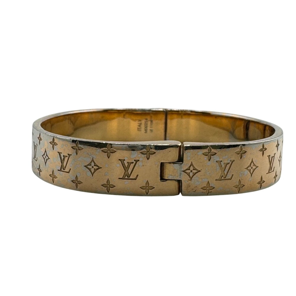 LOUIS VUITTON Bangle M00253 metal Pink gold Monogram Cuff nanogram Women(Unisex) M