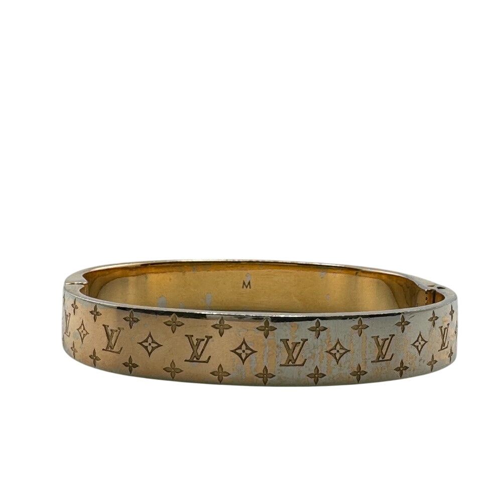 LOUIS VUITTON Bangle M00253 metal Pink gold Monogram Cuff nanogram Women(Unisex) M