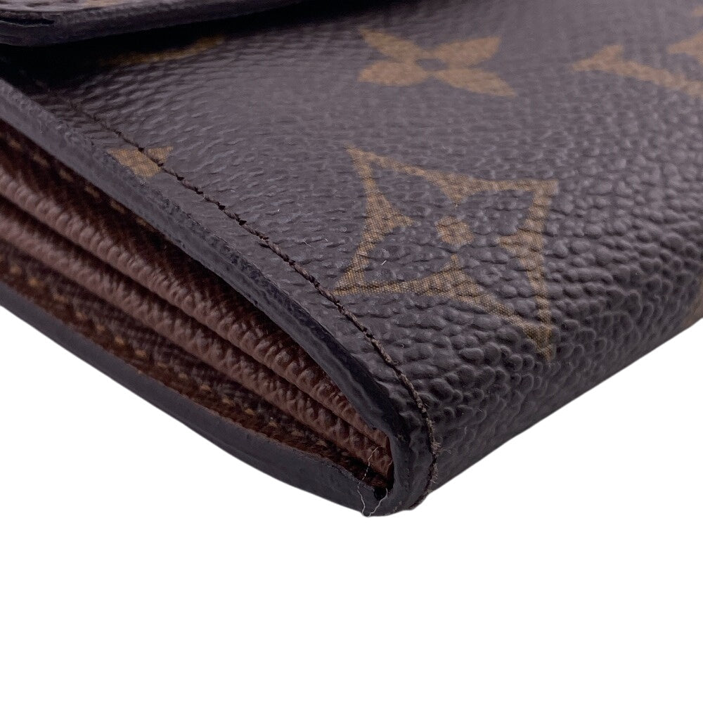 LOUIS VUITTON Long Wallet Purse M61734 leather Brown Monogram Portefeuille Sarah Women(Unisex)