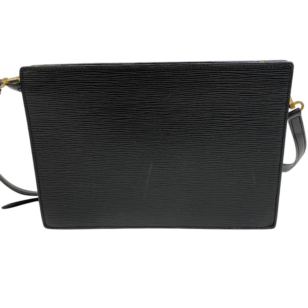 LOUIS VUITTON Shoulder Bag M52112 Epi Leather black Clutch bag business bag 2Way Epi Enghien mens