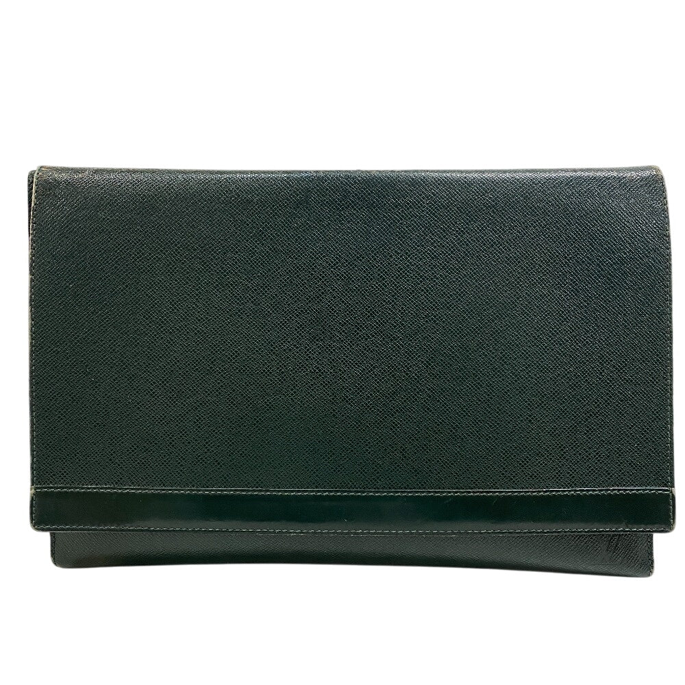 LOUIS VUITTON Clutch bag M30204 leather green Taiga Volga