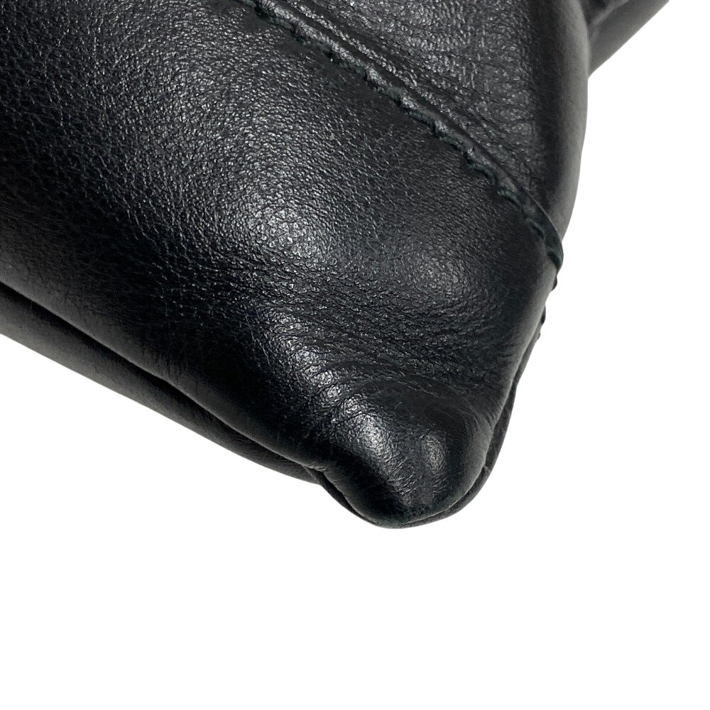 BALENCIAGA Clutch bag 373834 leather black business bag mens(Unisex)