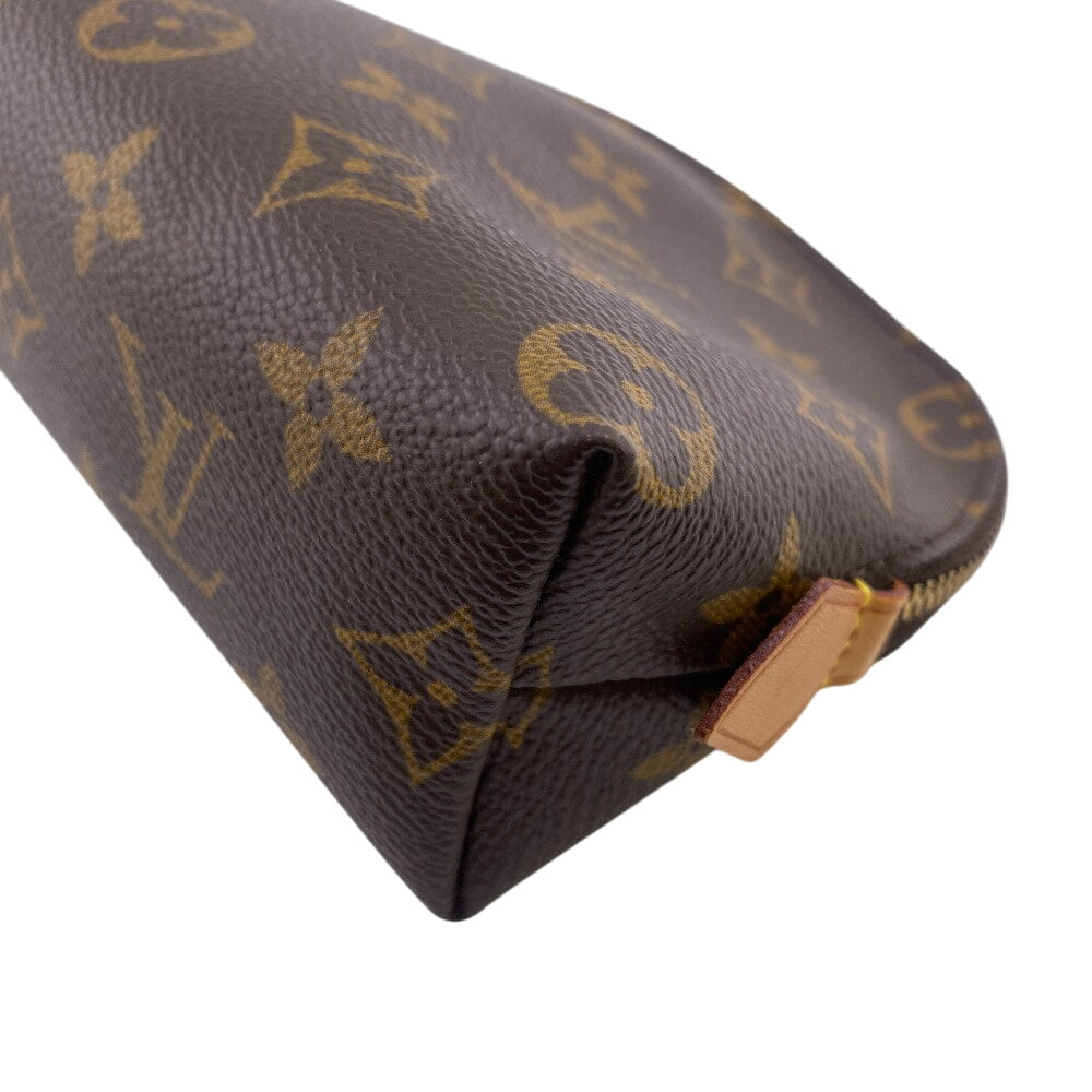 LOUIS VUITTON Cosmetics Pouch M47515 leather Brown Cosmetics Pouch Monogram Pochette CosmetiquePM Women