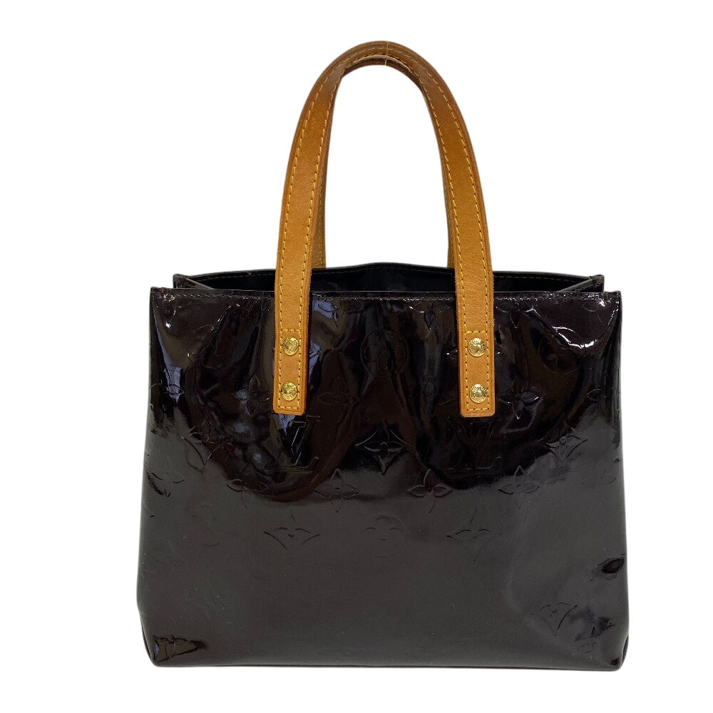 LOUIS VUITTON Tote Bag M91993 Patent leather Amarrant Vernis Lead PM Women