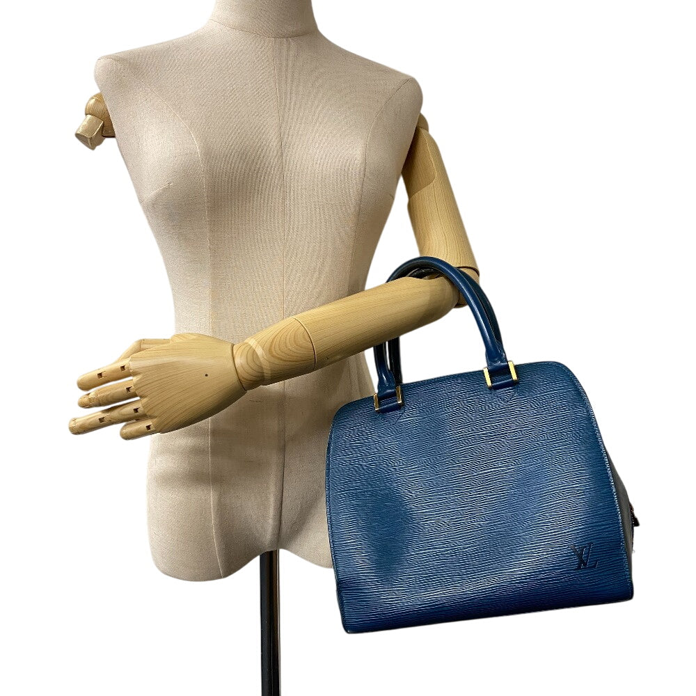 LOUIS VUITTON Handbag M52055 leather blue Epi Ponneuf Women