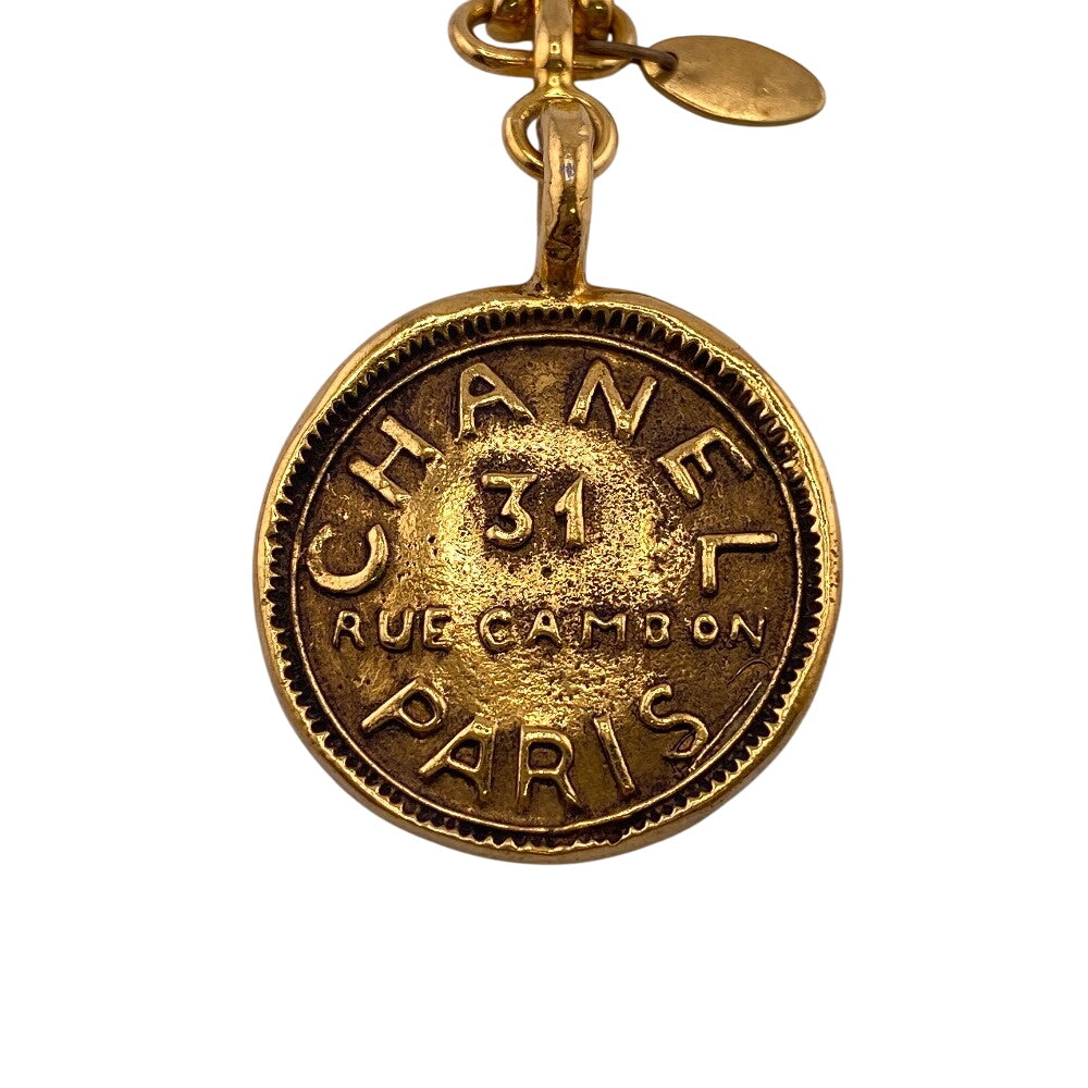 CHANEL charm Gold Plated gold cambon medal 31 AUE CAMBON