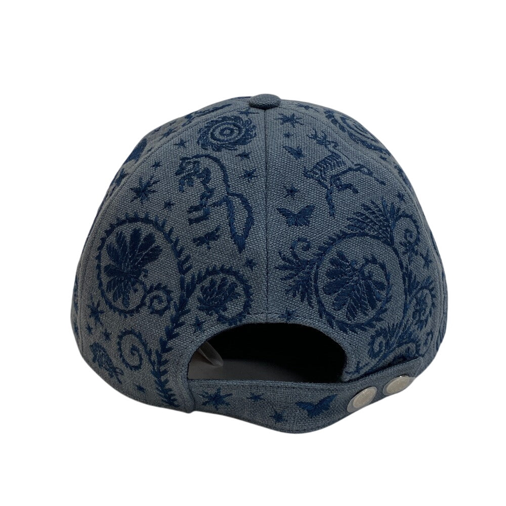 HERMES cap Linen, polyester blue Serie Blue Jean Attracted by the charm of Orpheus 59