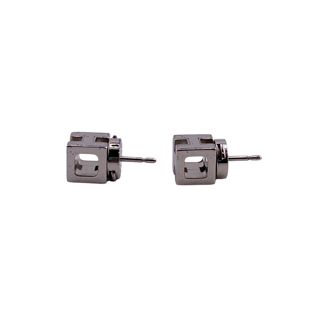 HERMES Pierce Gold Plated black H cube Cardue Ash