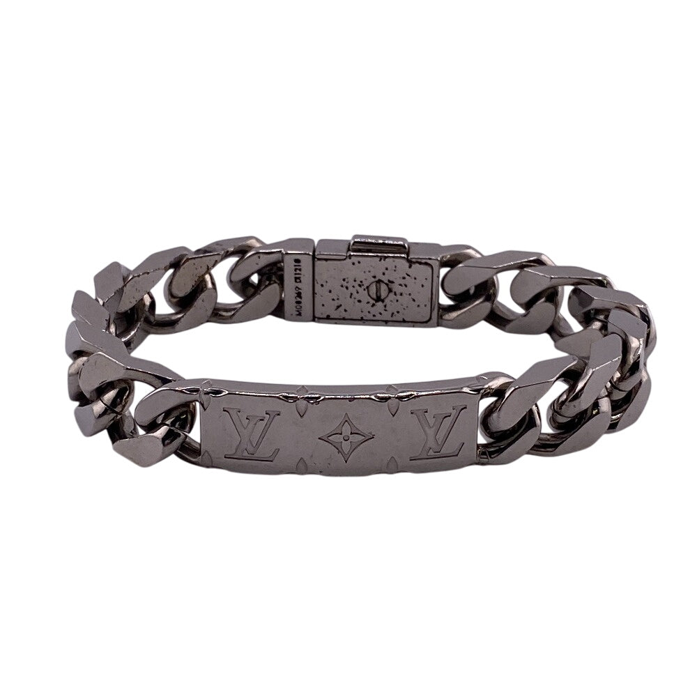 LOUIS VUITTON bracelet M00270 Silver Silver Chain monogram bracelet Monogram mens