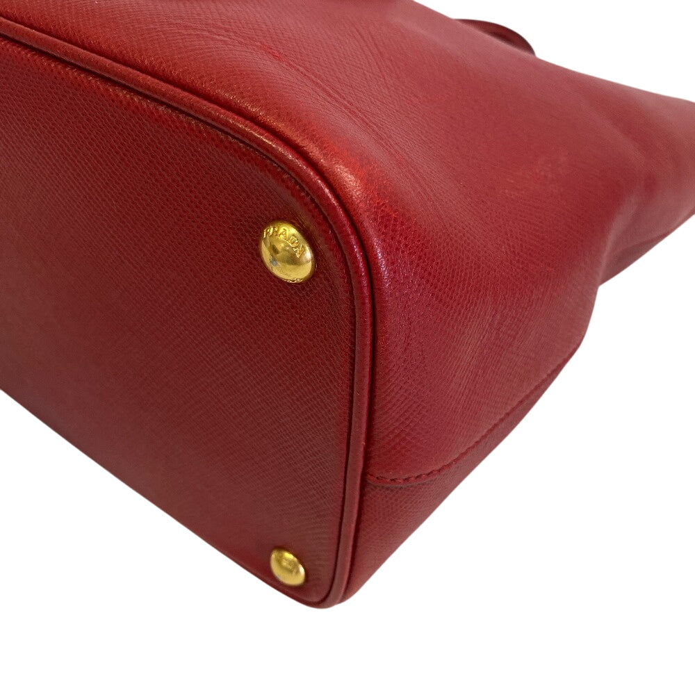 PRADA Tote Bag BN2729 PVC coated canvas Red 2way Women