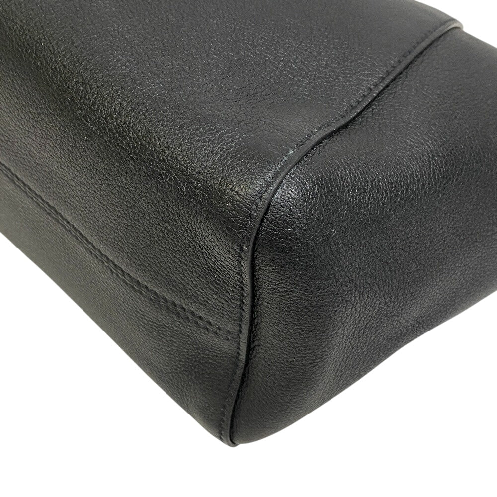 PRADA Shoulder Bag 2VH178 leather black Men's Leather Line Embossed logo mens