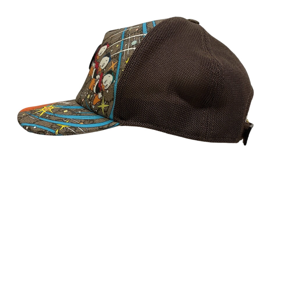 GUCCI cap 648843 GG Supreme canvas, leather Brown GG pattern Baseball cap M58ï½ï½