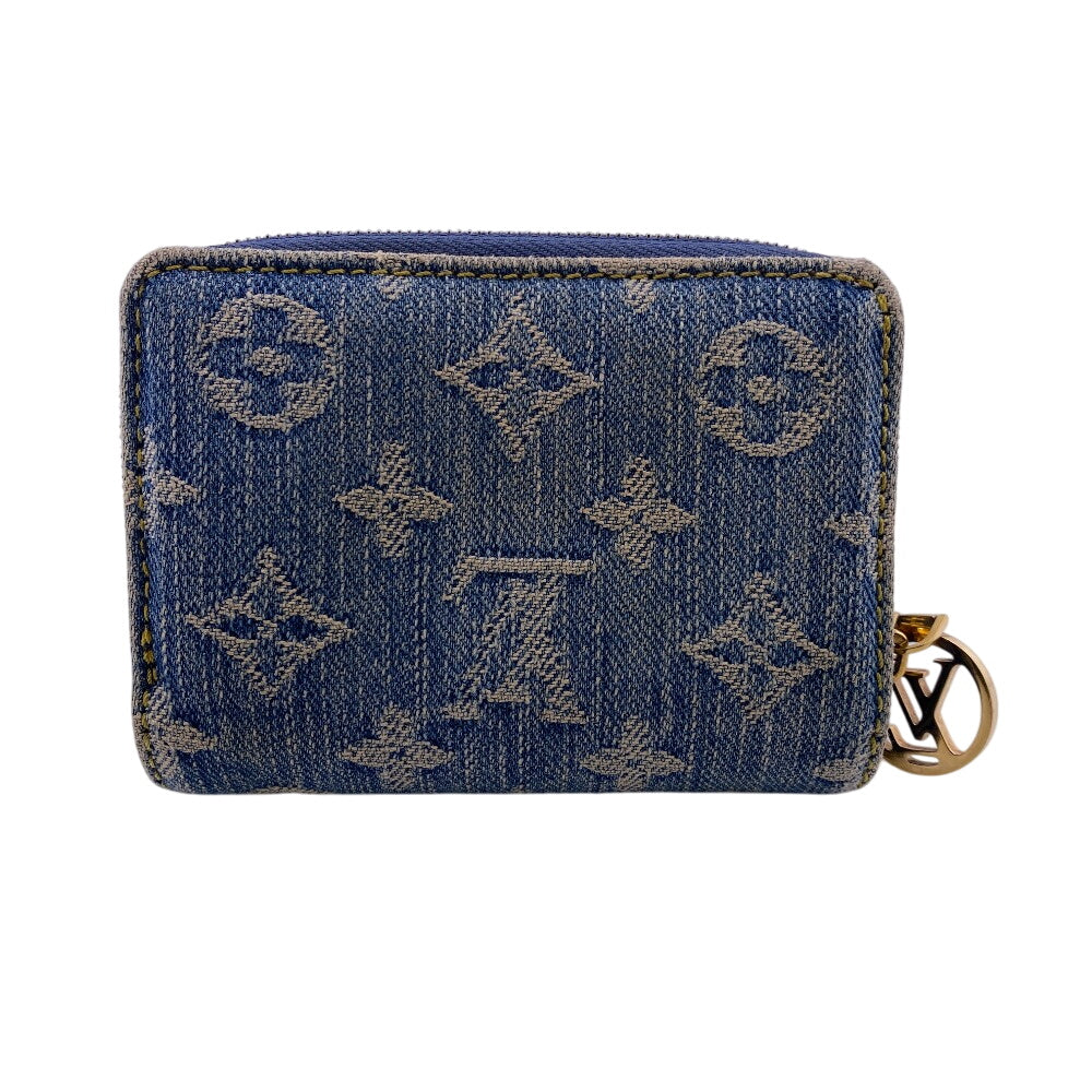 LOUIS VUITTON Bifold Wallet M83160 Cotton, Denim blue Monogram Portefeuille Lou Women
