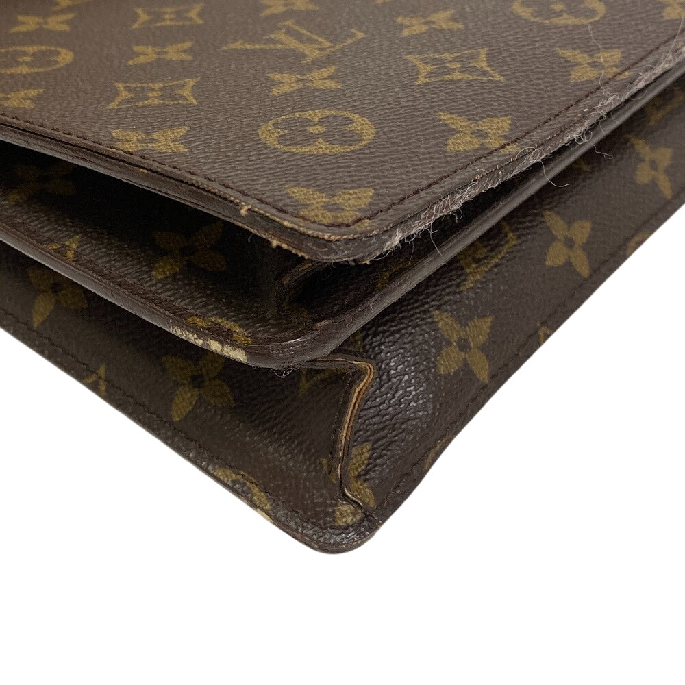 LOUIS VUITTON Business bag M53331 leather Brown Handbag Monogram Conseiller mens