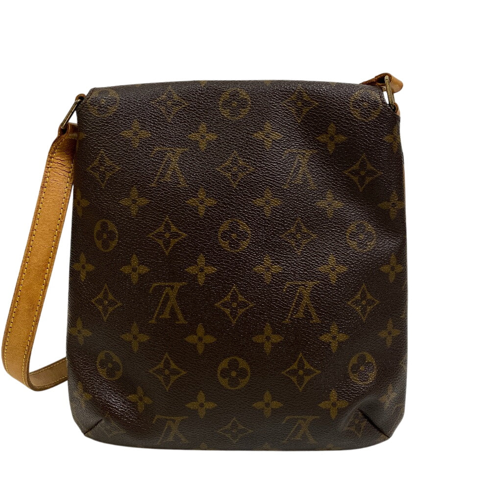 LOUIS VUITTON Shoulder Bag M51258 leather Brown Short strap Monogram Musette Salsa Women