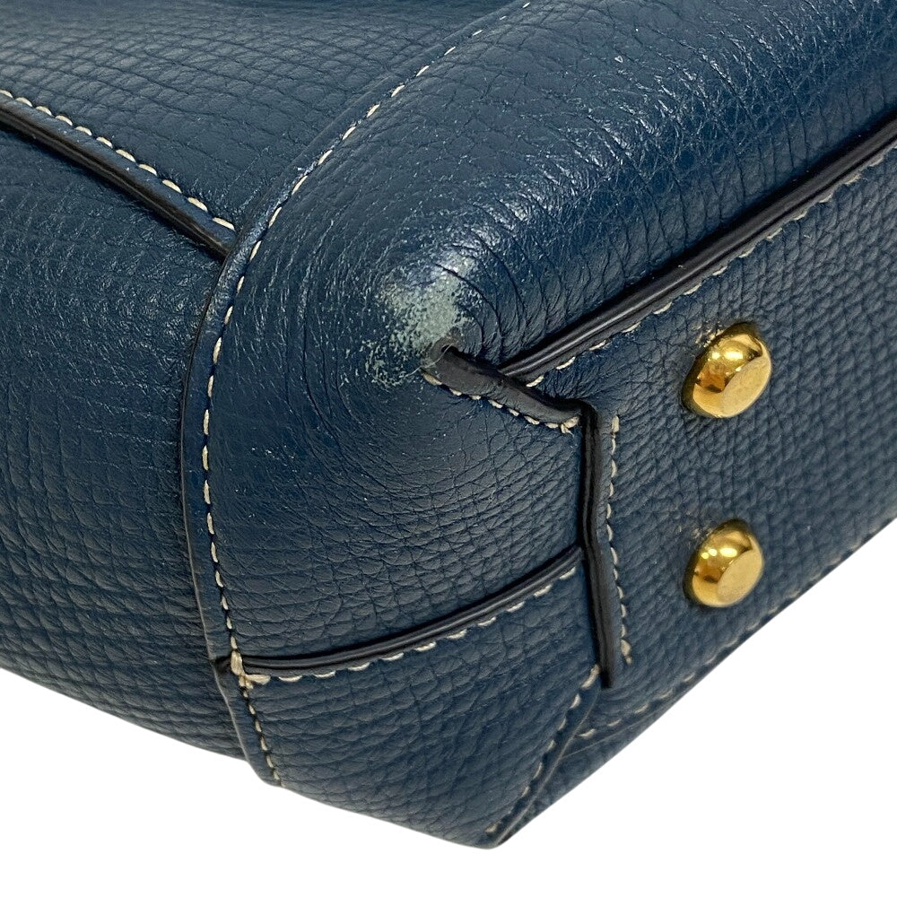 BOTTEGAVENETA Shoulder Bag leather Navy 2way Arco Small The Arco Women