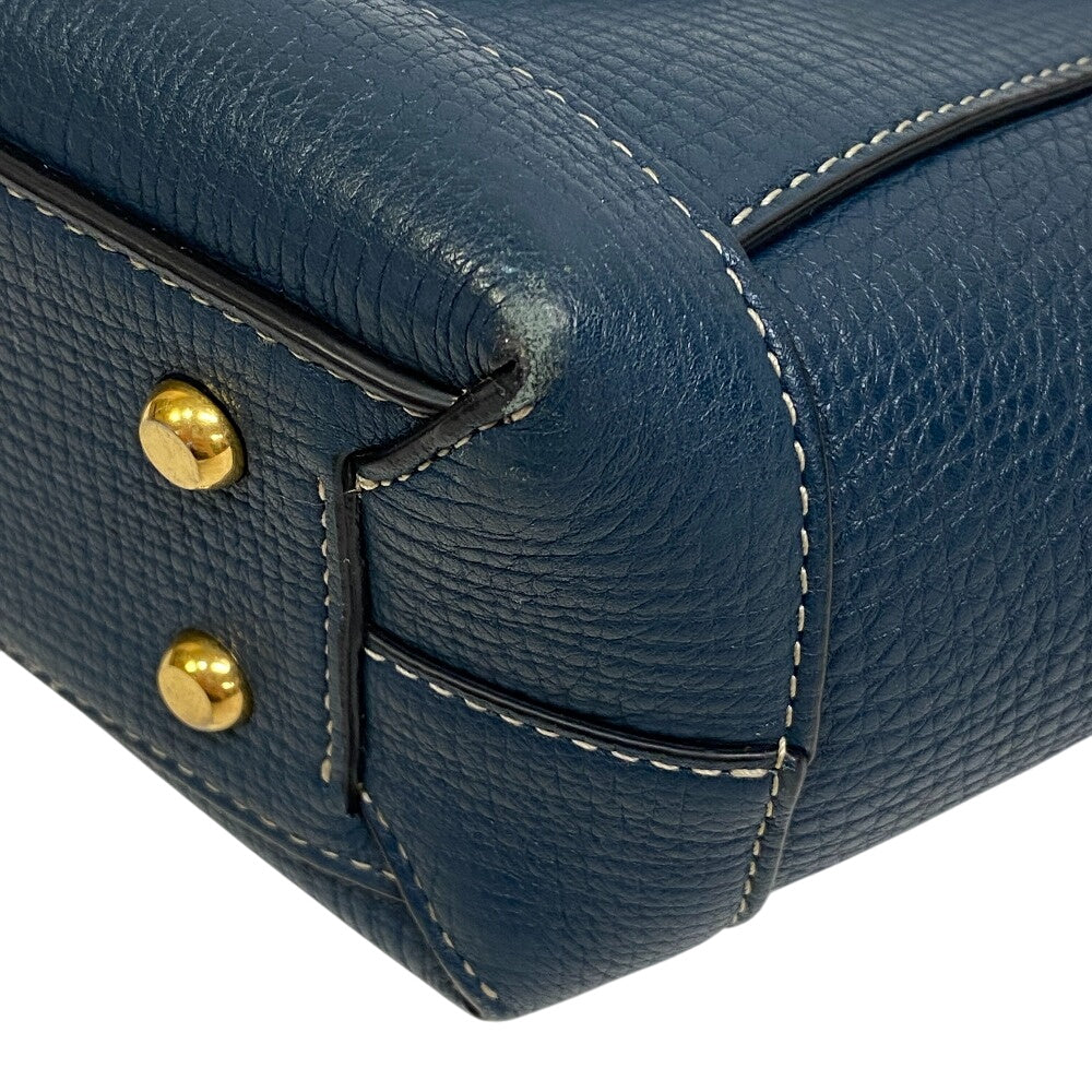 BOTTEGAVENETA Shoulder Bag leather Navy 2way Arco Small The Arco Women