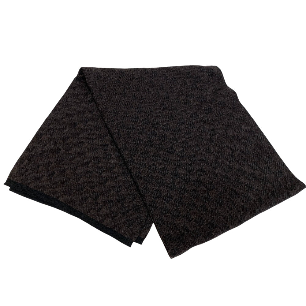 LOUIS VUITTON Scarf M70029 wool Brown Damier Pattern Eschar Petit