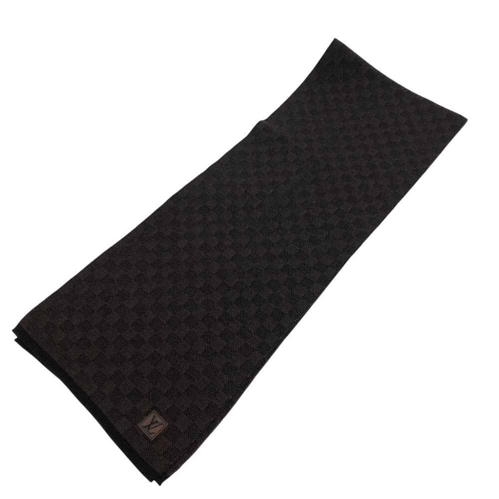 LOUIS VUITTON Scarf M70029 wool Brown Damier Pattern Eschar Petit
