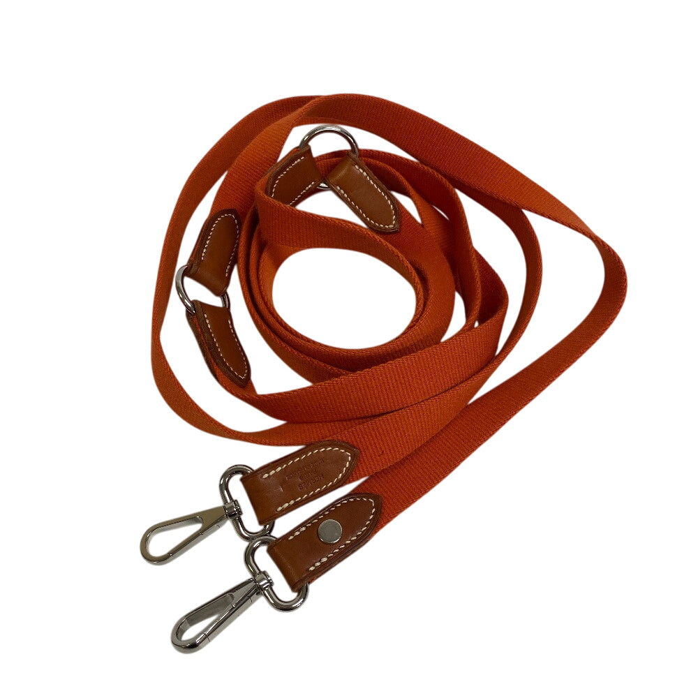 HERMES Other accessories Fabric, Leather Orange Cross body T150