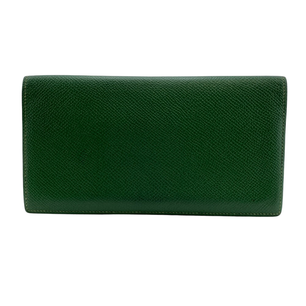 HERMES Bill Compartment leather green vintage MC2 Fleming
