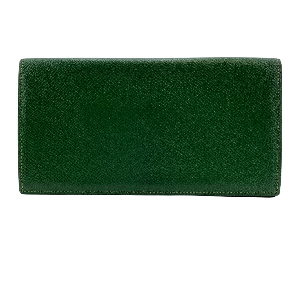 HERMES Bill Compartment leather green vintage MC2 Fleming