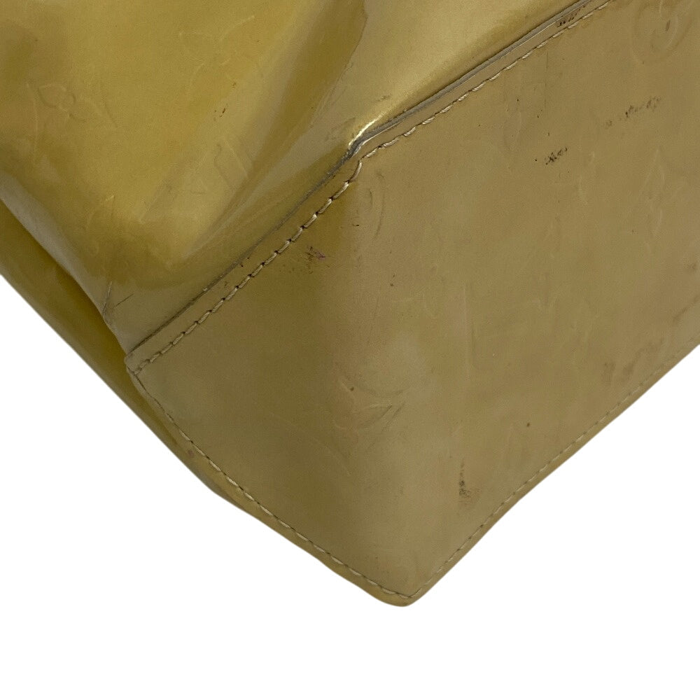 LOUIS VUITTON Handbag M91144 enamel yellow Vernis Lead PM
