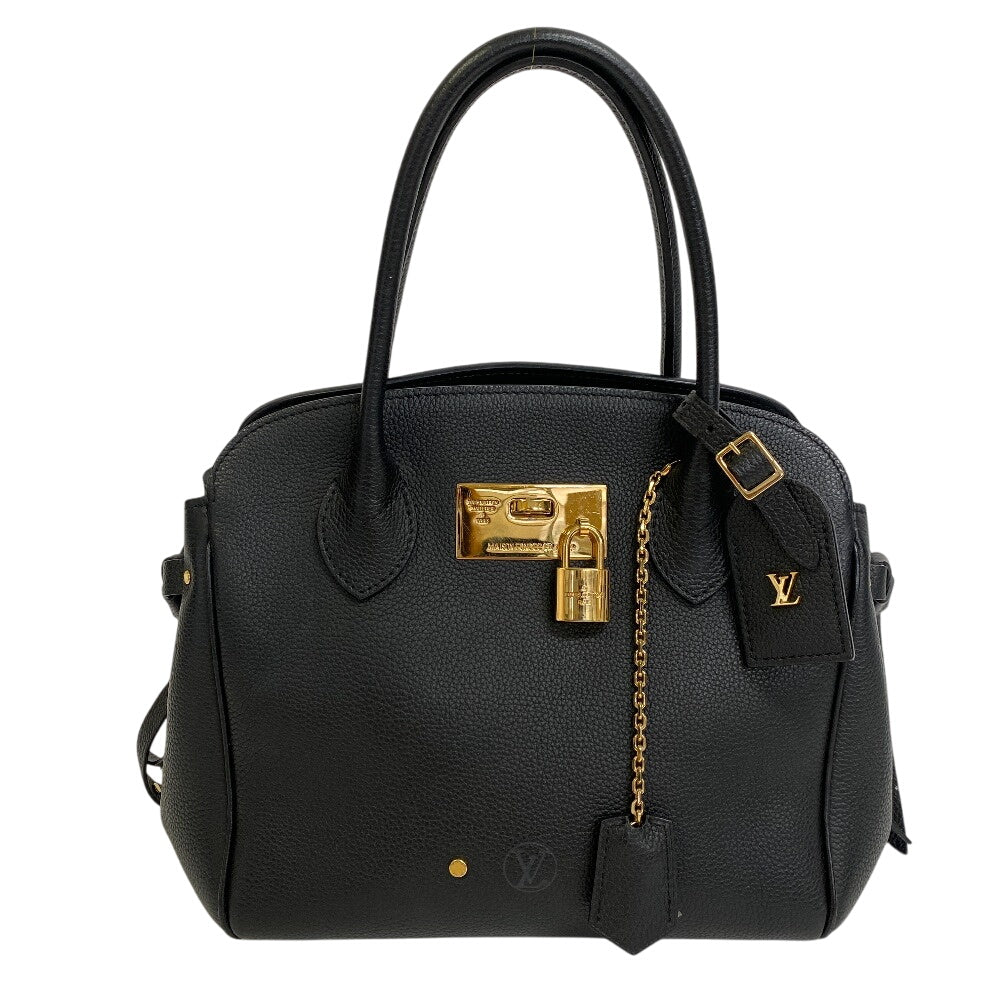 LOUIS VUITTON Handbag M54346 Taurillon Clemence, Leather black Mira PM