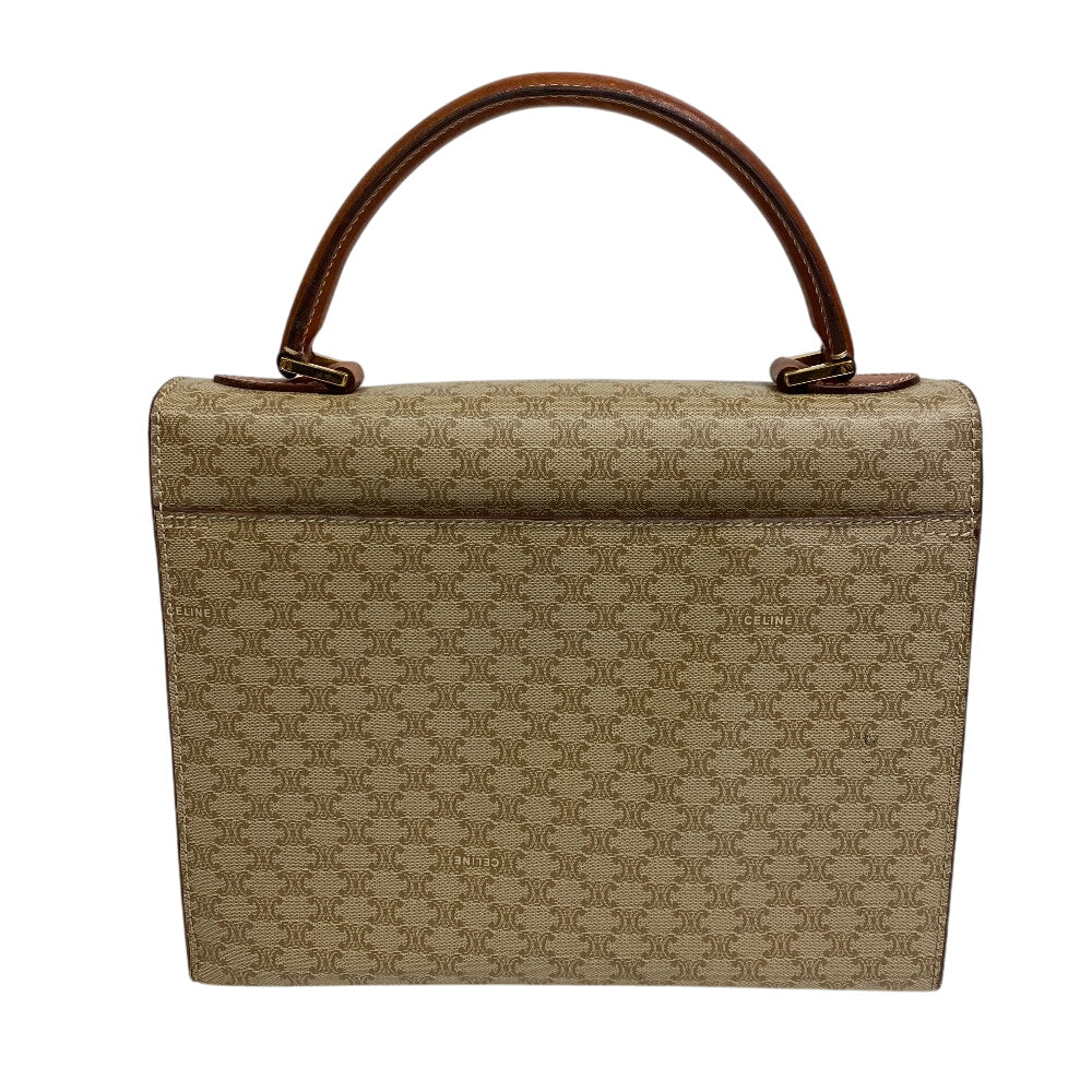 CELINE Handbag leather beige Macadam