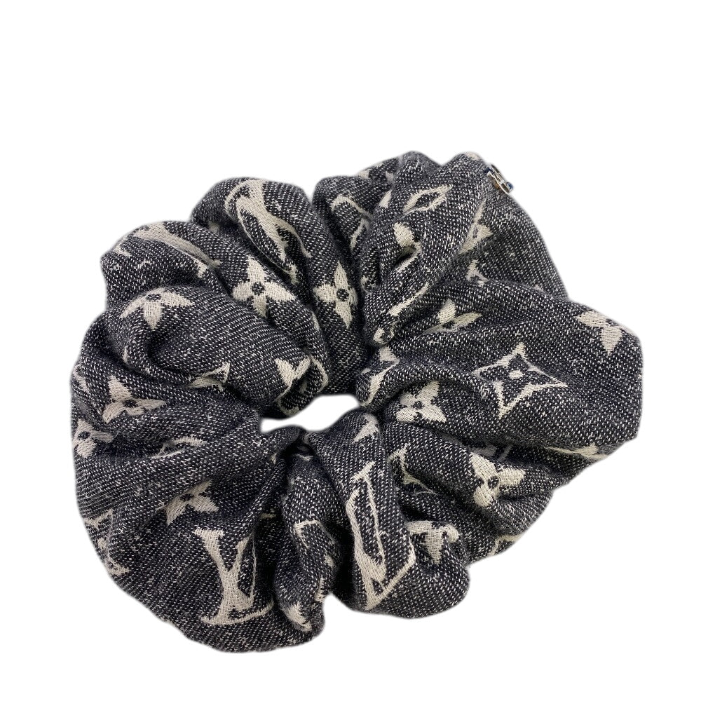 LOUIS VUITTON hair accessory M78226 cotton gray Monogram jacquard denim