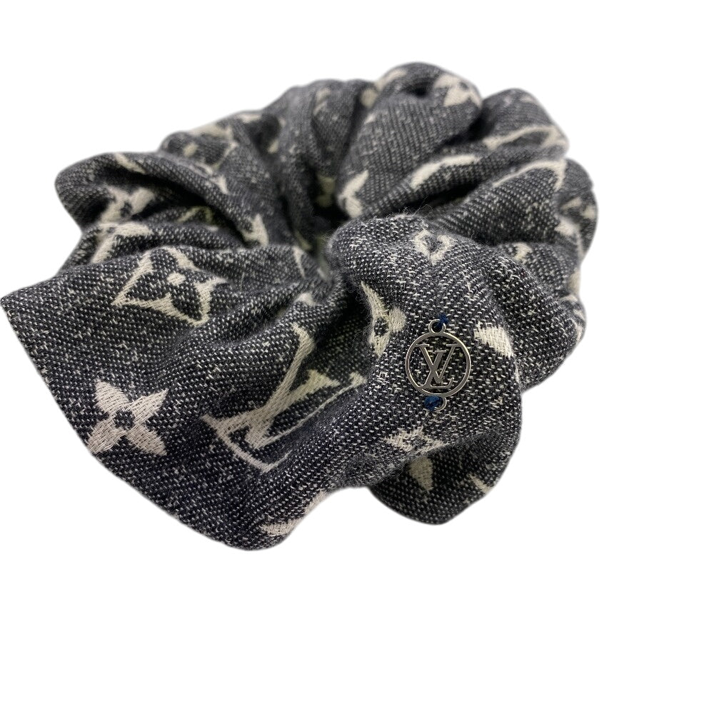 LOUIS VUITTON hair accessory M78226 cotton gray Monogram jacquard denim