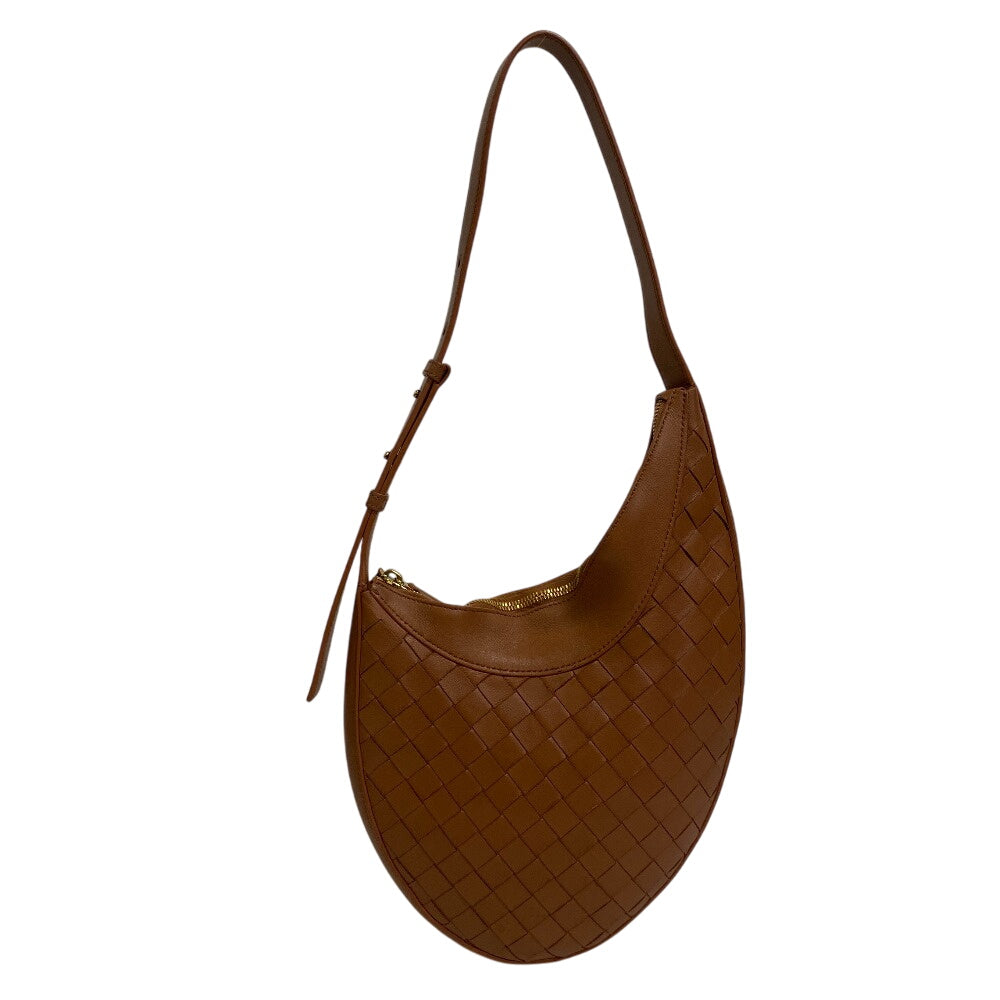 BOTTEGAVENETA Shoulder Bag leather Brown INTRECCIATO