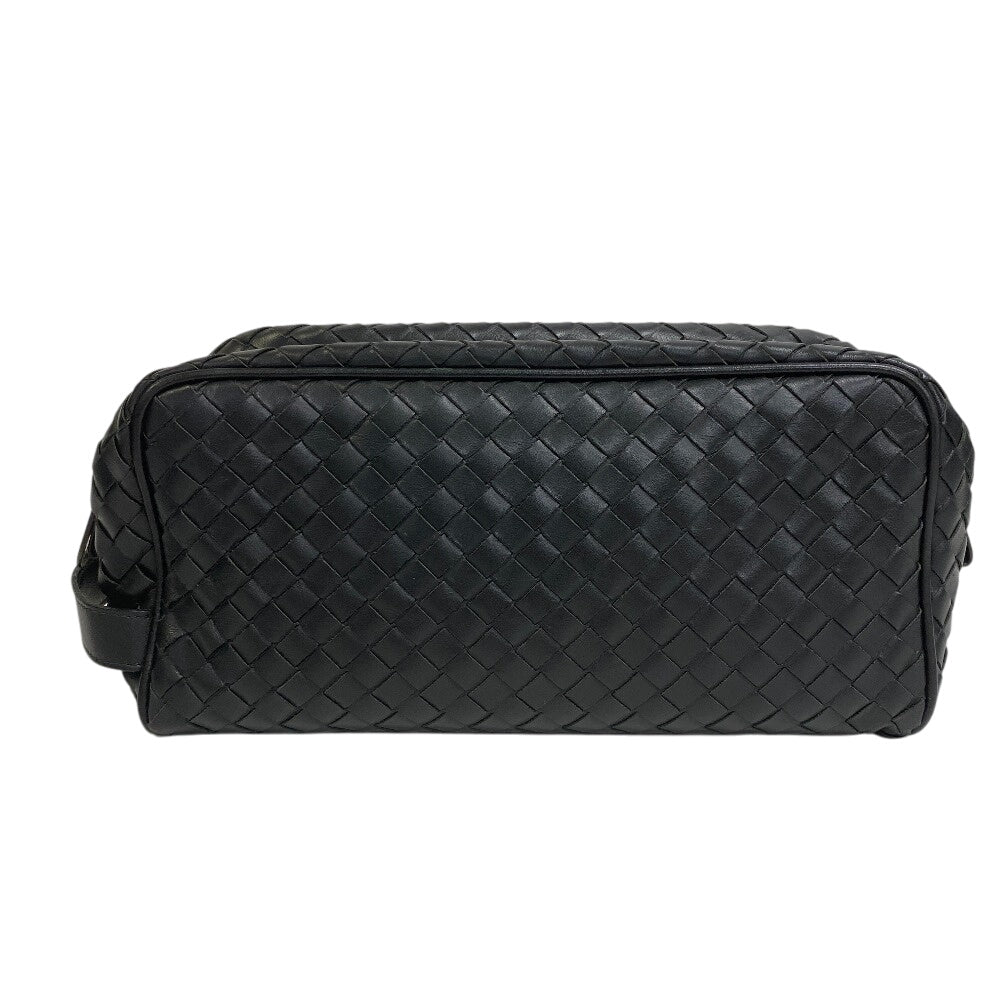 BOTTEGAVENETA business bag leather black INTRECCIATO