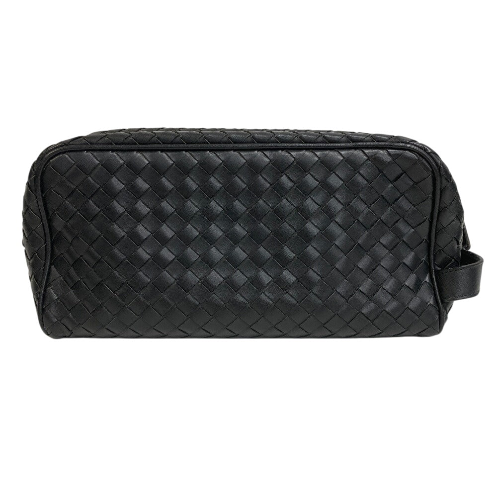 BOTTEGAVENETA business bag leather black INTRECCIATO