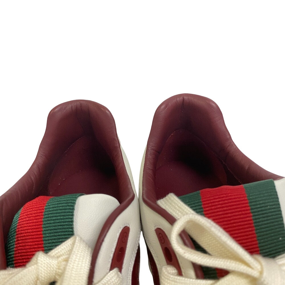 GUCCI sneakers 818001 AADKA 9570 Genuine Leather white Reweb Web line 8