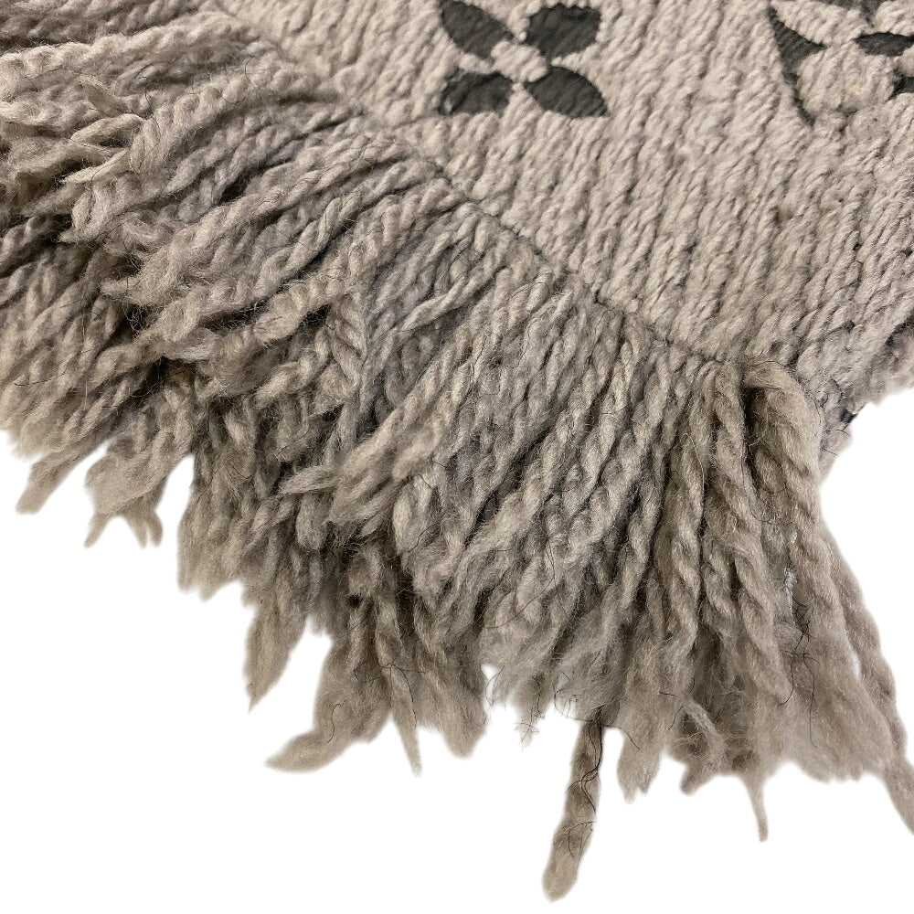 LOUIS VUITTON Scarf M74742 wool Brown Esharp Logomania