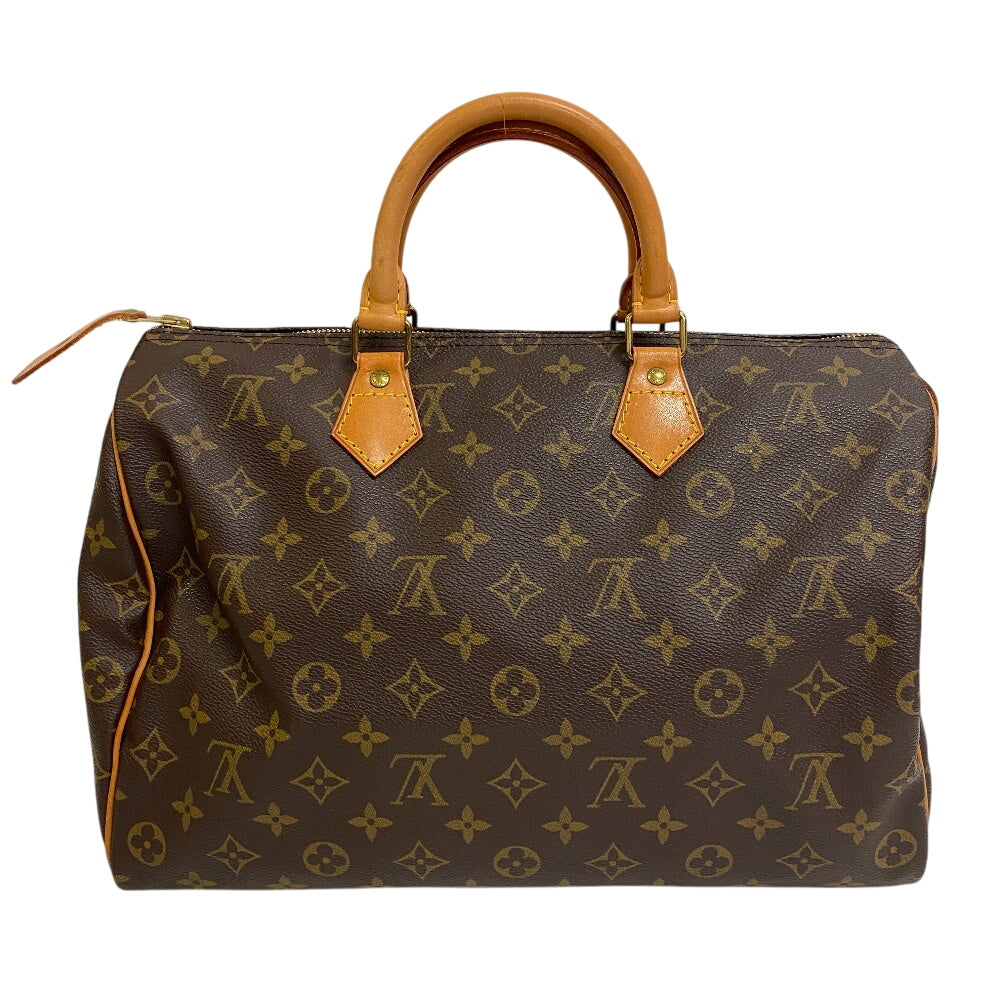 LOUIS VUITTON Boston Duffel bag M41524 leather Brown Monogram Speedy 35