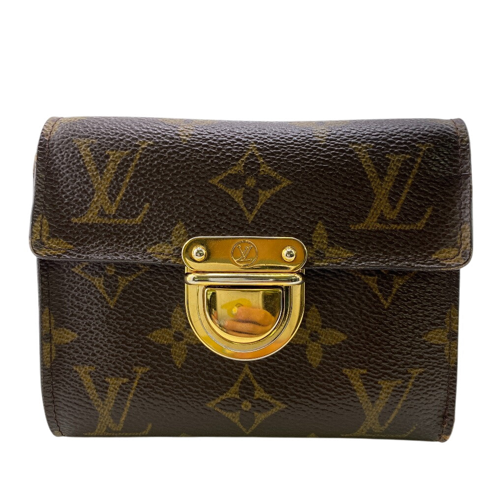 LOUIS VUITTON Tri-fold wallet M58013 leather Brown Monogram Portefeuille Koala