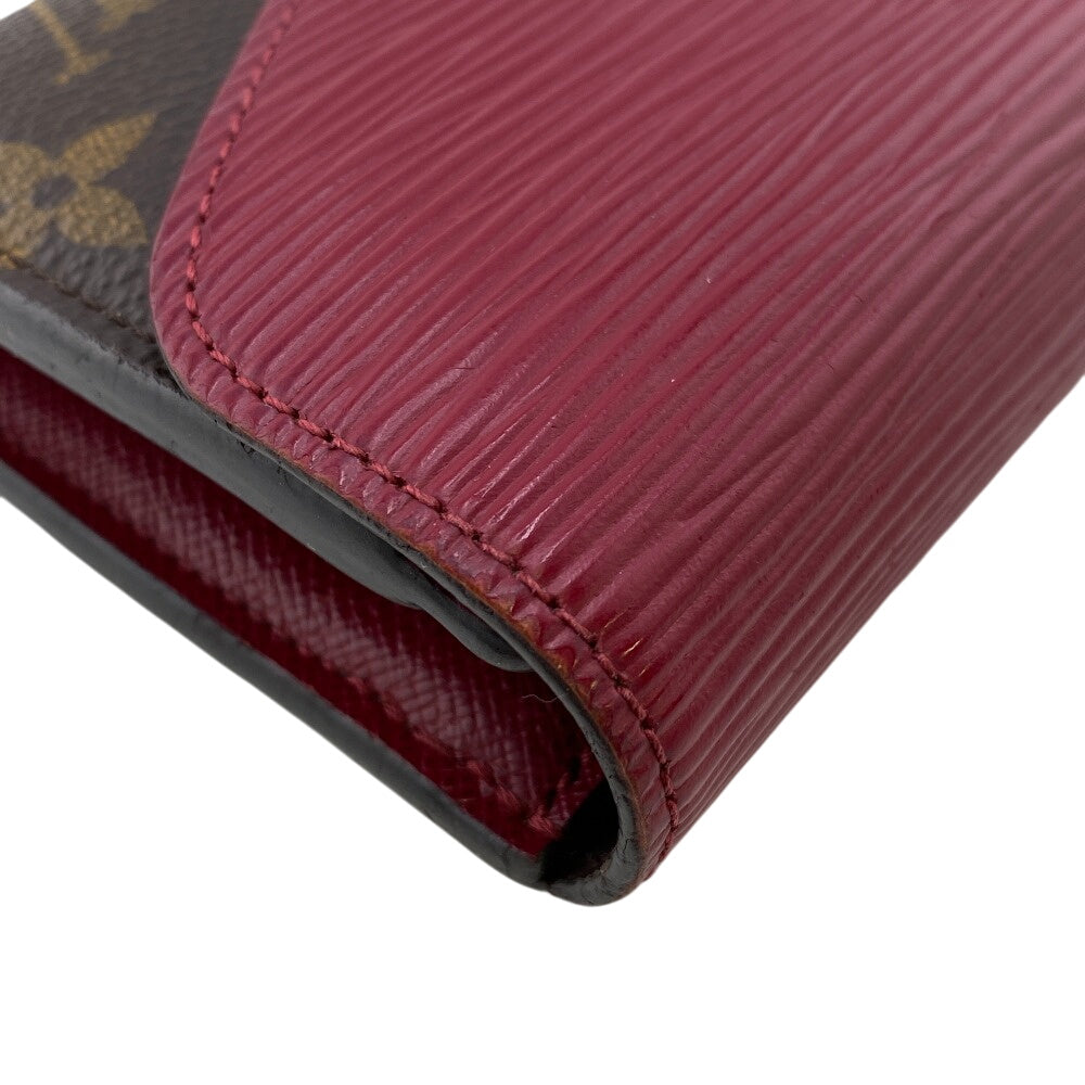 LOUIS VUITTON Tri-fold wallet M60494 leather Brown Monogram Portefeuille Marie Lou