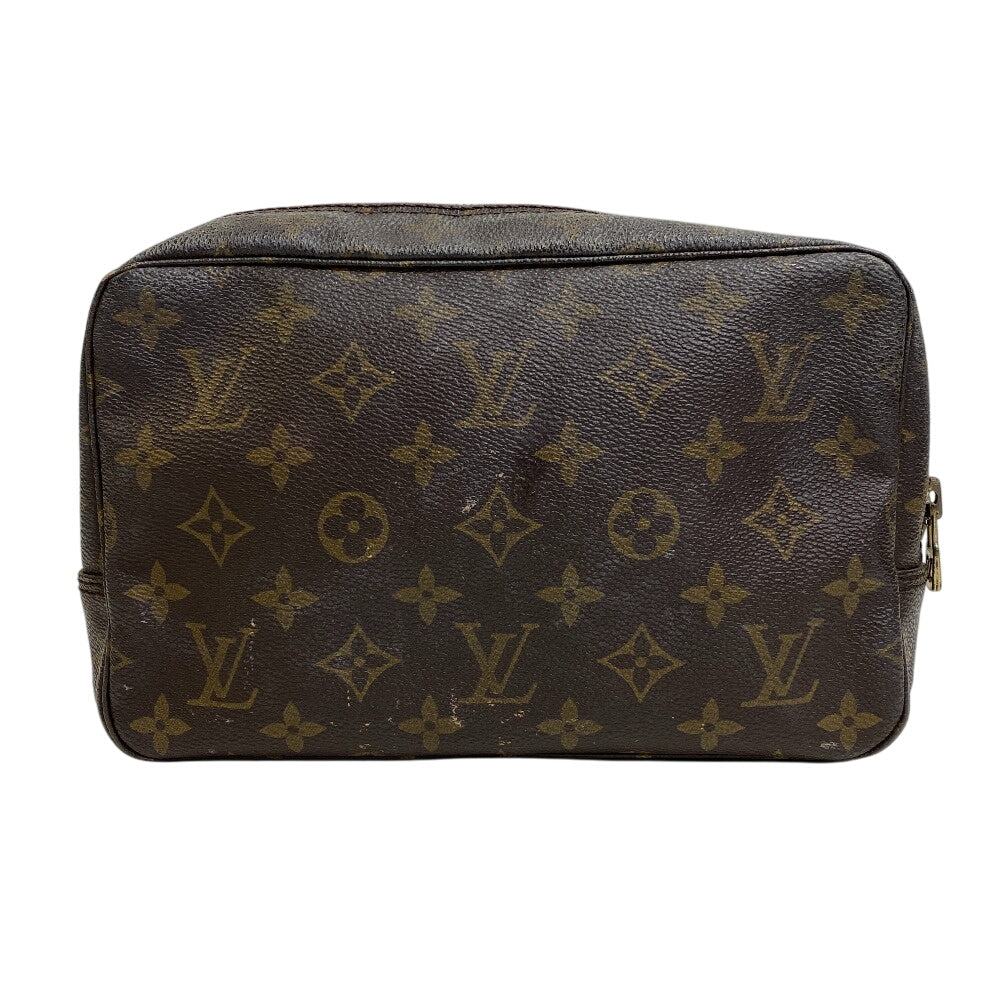 LOUIS VUITTON business bag M47524 leather Brown Monogram Trousse Toilette 23