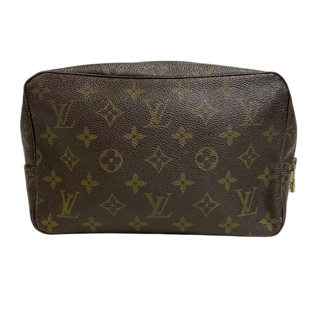 LOUIS VUITTON business bag M47524 leather Brown Monogram Trousse Toilette 23