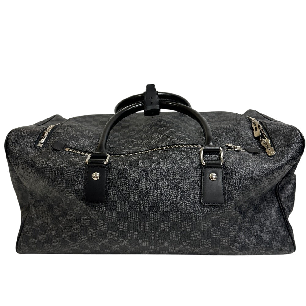 LOUIS VUITTON Boston Duffel bag N48189 Damier Graphite , Leather black Damier Grafitte Roadster 50
