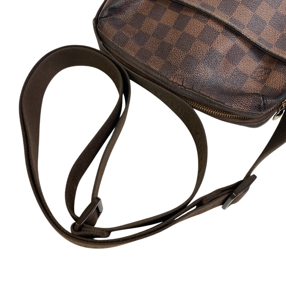 LOUIS VUITTON Shoulder Bag N41135 leather Brown Damier Trotteur bobourg