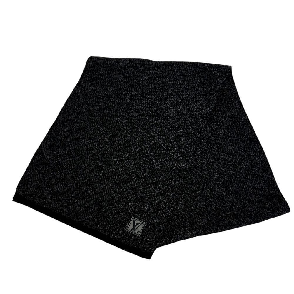 LOUIS VUITTON Scarf M70028 wool gray Damier Grafitte Eschar Petit