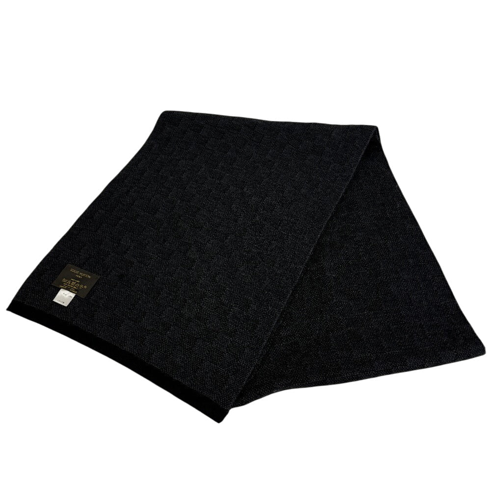 LOUIS VUITTON Scarf M70028 wool gray Damier Grafitte Eschar Petit