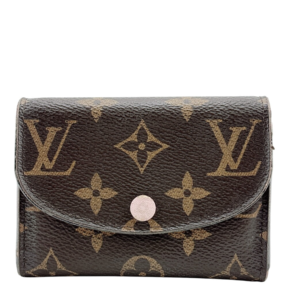LOUIS VUITTON Coin case M62361 leather Brown Monogram Porto Monero Zari