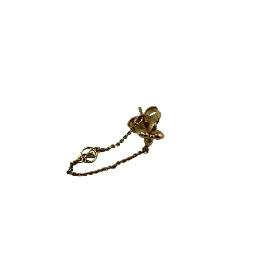 LOUIS VUITTON Pierce M00390 Gold Plated gold Bookreuil Petit Louis