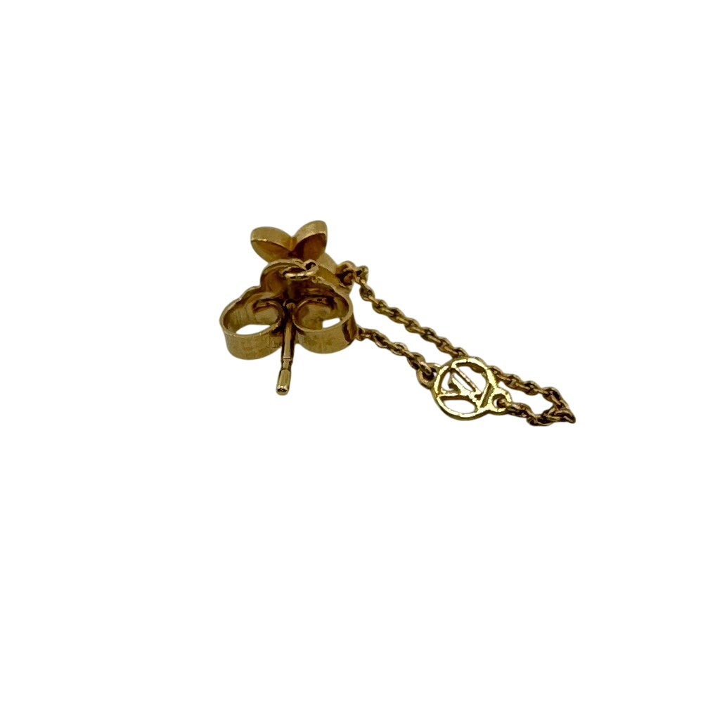 LOUIS VUITTON Pierce M00390 Gold Plated gold Bookreuil Petit Louis