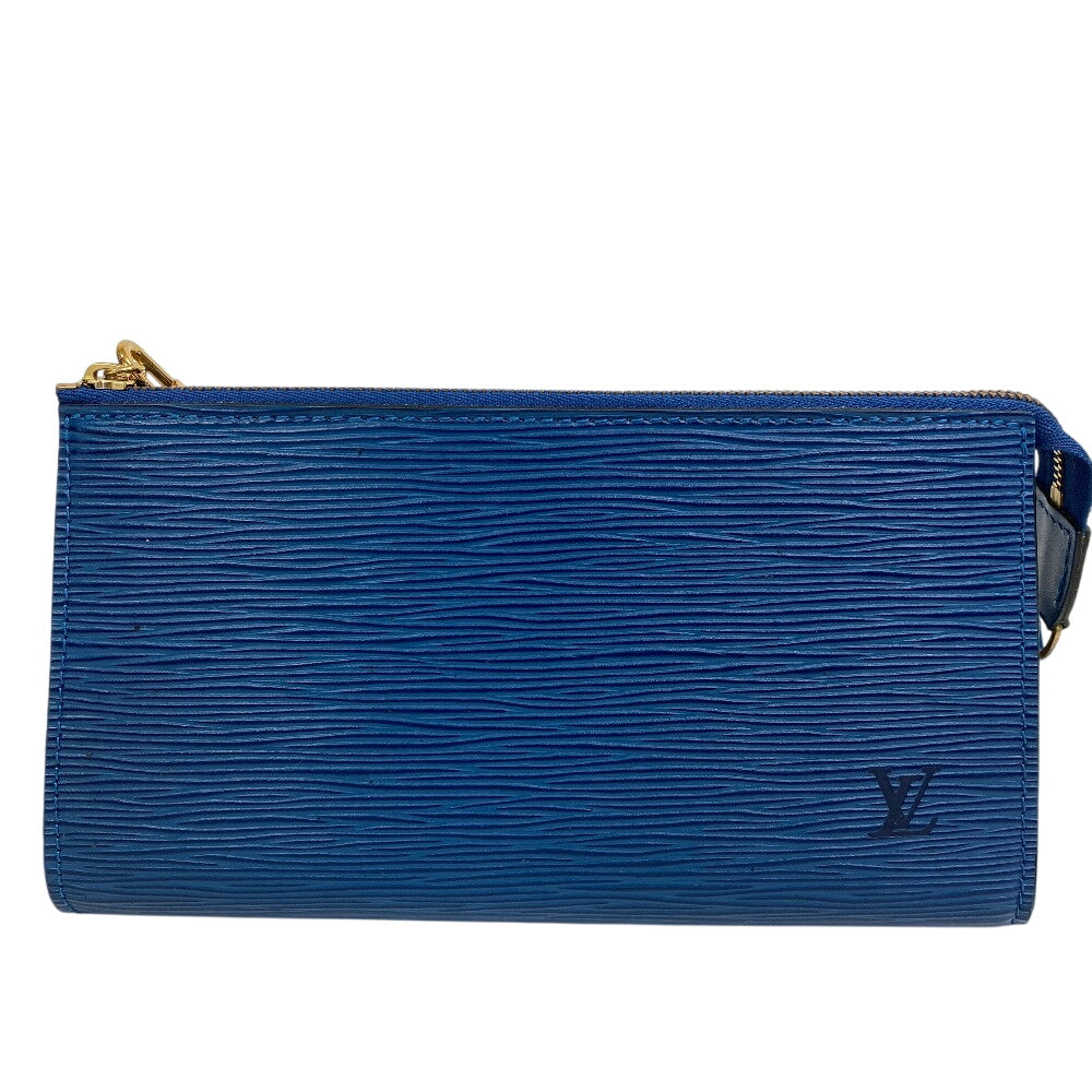 LOUIS VUITTON Pouch M52945 Epi Leather blue Epi Pochette Accessoar